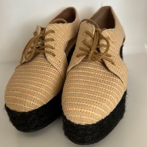 NWOT🌟Jeffrey Campbell Tahiti Last Raffia Woven Espadrille Platforms (7)